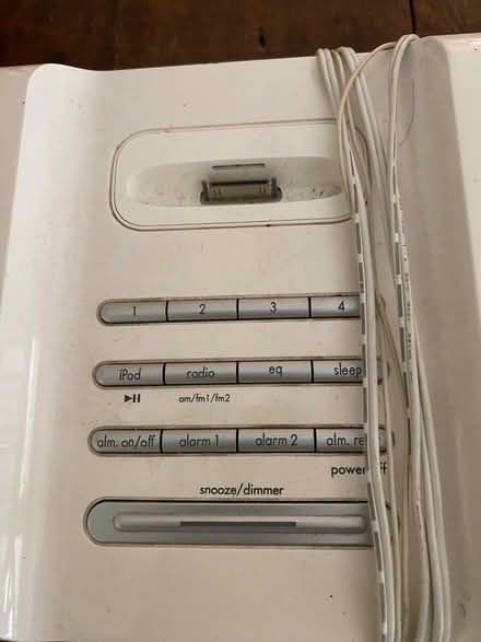 Photo of free Clock radio iPod player (Preston/Forest) #2