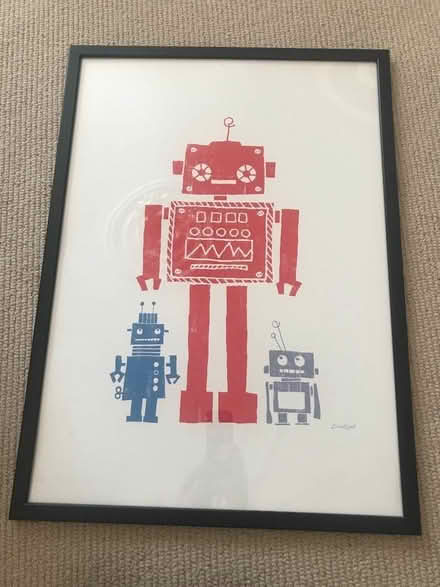 Photo of free Large framed robots poster (Herne Hill SE24) #1
