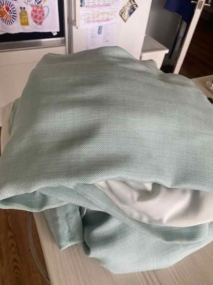 Photo of free Duck egg / light mint curtains x 4 (Pokesdown BH6) #1
