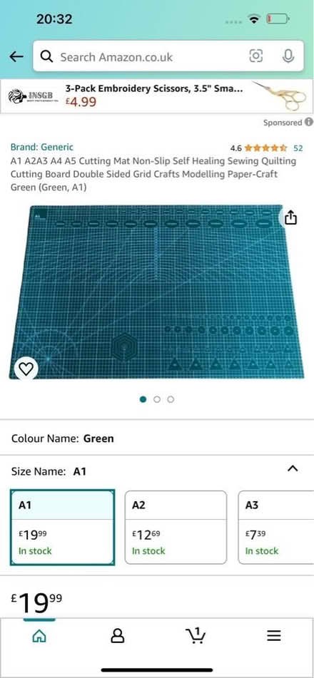 Photo of Cutting or crafting mat (Newry BT35) #1