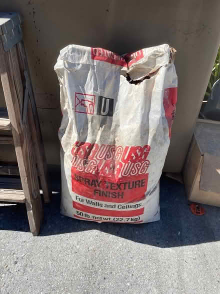 Photo of free Sheetrock and texture (Campbell) #2
