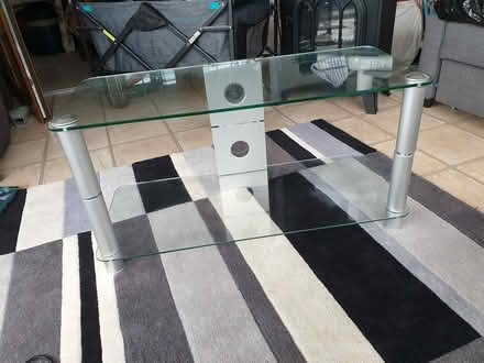 Photo of free Glass tv stand (Mickleover Derby) #1