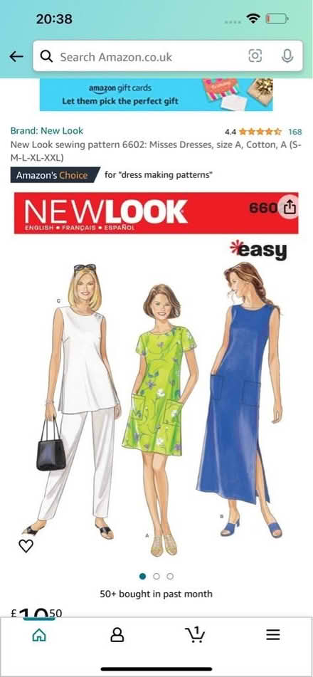 Photo of Sewing patterns and fabric (Newry BT35) #1