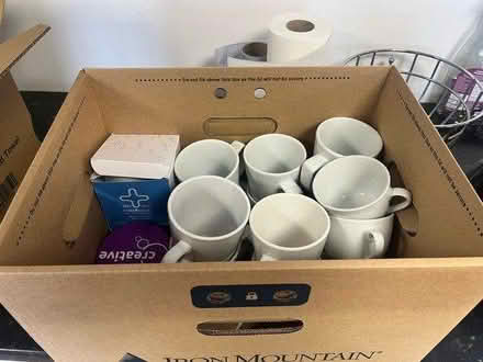 Photo of free Box of mugs/coasters (East Croydon) #1