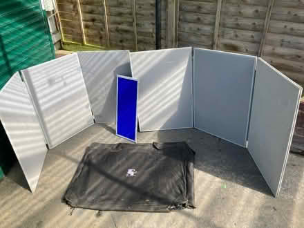 Photo of free Blue folding display / exhibition panels x 6 (Hastings TN35) #4