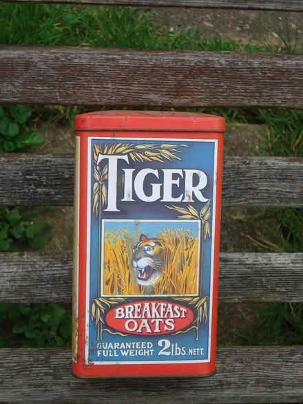 Photo of free Nice vintage tin: TIGER Breakfast Oats (Willingdon BN20) #1