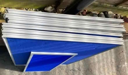 Photo of free Blue folding display / exhibition panels x 6 (Hastings TN35) #2