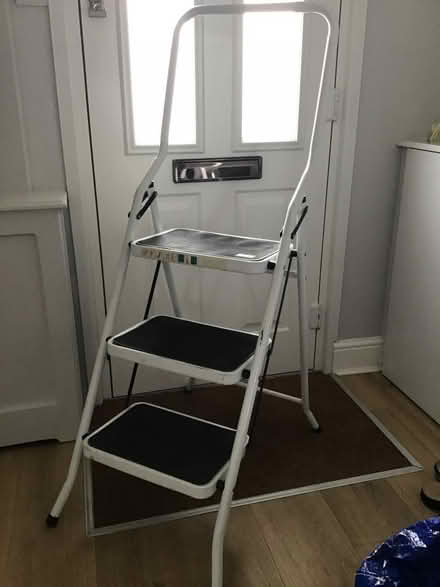 Photo of free Folding step ladder with three steps and hand rail (Churchgate EN8) #1