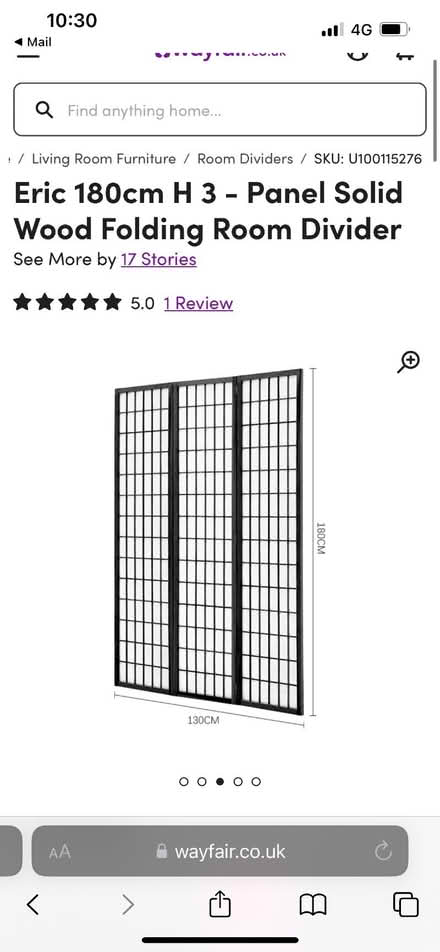 Photo of free Room divider screen. New to collect today (Chelsea SW3) #1