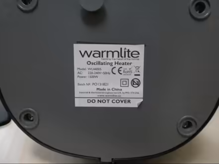 Photo of free Fan Heater (Grange CH48) #3