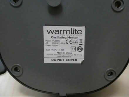 Photo of free Fan Heater (Grange CH48) #3