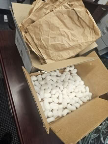 Photo of free Brown packing paper. Packing peanuts. Couple small/medium boxes (20879) (photo) #1