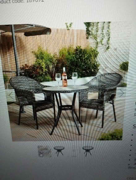 Photo of Outdoor chair and table set (Stone, ST15) #1
