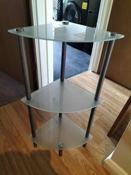 Photo of free Glass corner shelf unit (TN37 Hastings) #1
