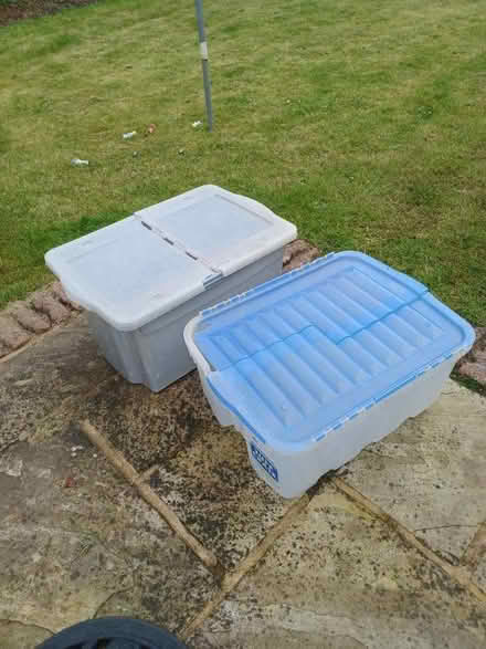 Photo of free 2 large storage boxes (Woodley RG5) #1