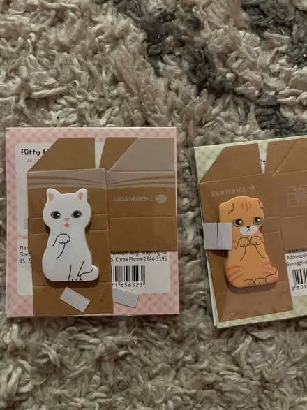 Photo of free Cat sticky notes (E2) #1