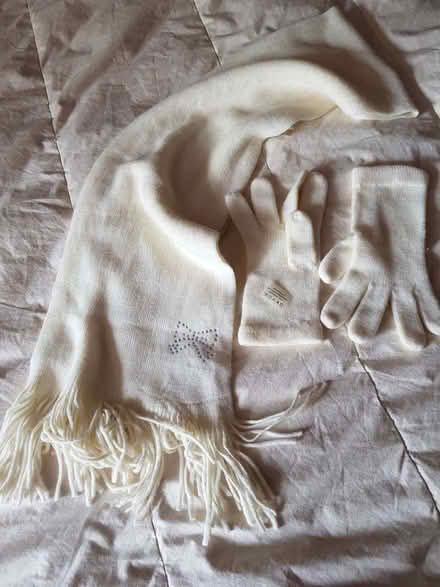 Photo of free Women's cream scarf and gloves (Hunton Bridge WD4) #1