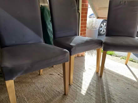 Photo of free 6 solid wood dining chairs (Lower Earley) #3