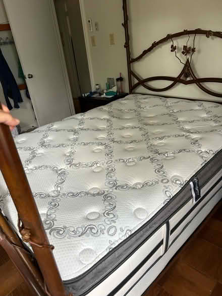 Photo of free Queen size mattress with topper (St. Petersburg, florida) #1