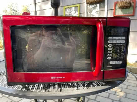 Photo of free Red Emerson Microwave (Lake Forest Park) #1