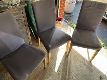 Photo of free 6 solid wood dining chairs (Lower Earley) #1