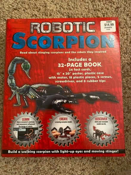 Photo of free Scorpion book + robot kit (Hayward) #1