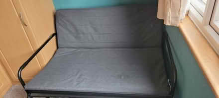 Photo of free Black Ikea Metal Framed Sofa Bed With Mattress (Corringham SS17) #1