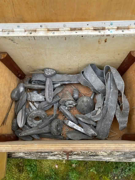 Photo of free Lead fishing weights + wooden box (BN20) #1