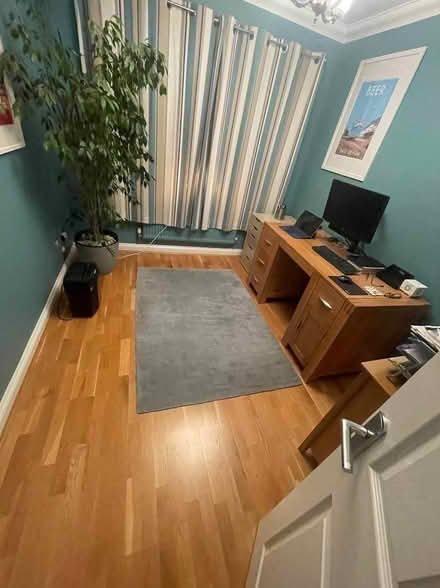 Photo of free Teal Blue Wool Rug 170cm x 120cm (Hinchley Wood KT10) #2