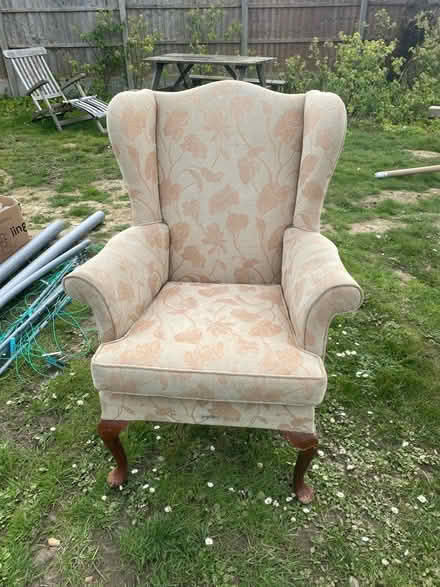Photo of free Modern wing back chair (Bracklesham) #1