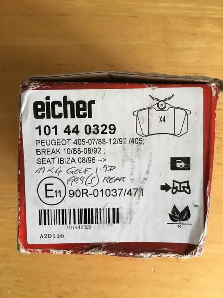 Photo of free VW Golf rear brake pads (unopened) (Codicote SG4) #2