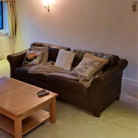 Photo of free Leather 4 seater sofa (GU6) #1
