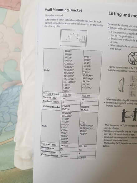 Photo of free tv bracket wall/table (Stoke Newingon) #3