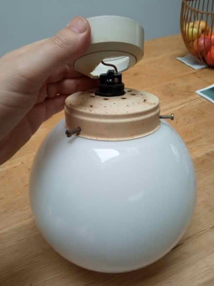 Photo of free Retro white glass globe lightshade (OX3, Headington, Oxford) #2