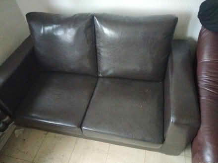 Photo of free Brand new faux leather two seater settee (Hoole CH2) #1