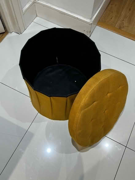 Photo of free Storage Box (Mustard Linen) (Streatham Common) #4