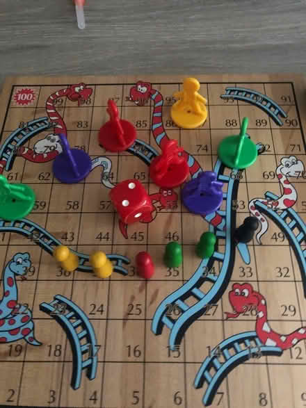 Photo of free Wooden snakes and ladders with bag (UB5) #3