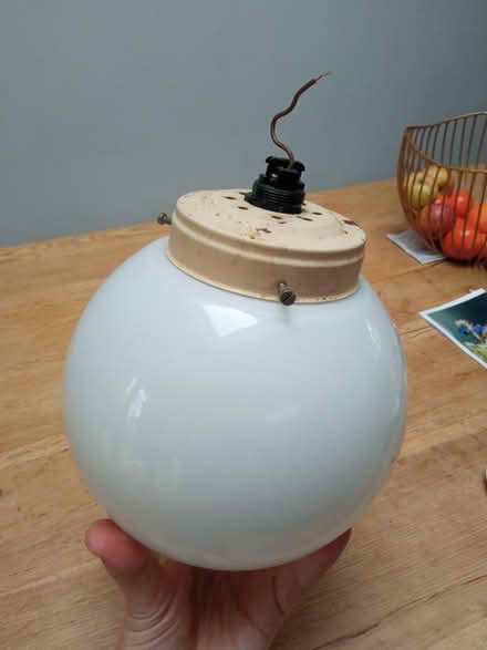 Photo of free Retro white glass globe lightshade (OX3, Headington, Oxford) #3