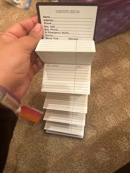 Photo of free Accordion style address book (Teaneck) #3