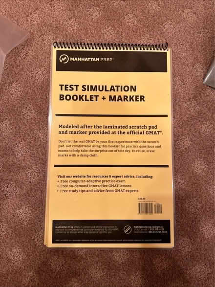 Photo of free GMAT practice booklet (Teaneck) #1