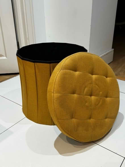 Photo of free Storage Box (Mustard Linen) (Streatham Common) #3