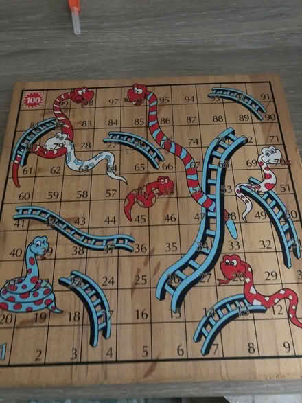 Photo of free Wooden snakes and ladders with bag (UB5) #1