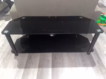 Photo of free TV glass stand - Black (RM13) #1