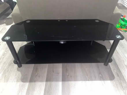 Photo of free TV glass stand - Black (RM13) #1