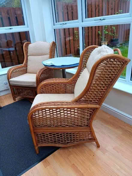 Photo of free 2 wicker conservatory chairs (Netherfield, Kendal LA9) #2