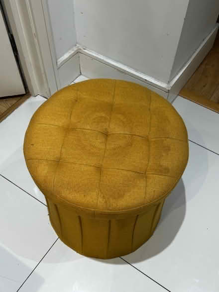 Photo of free Storage Box (Mustard Linen) (Streatham Common) #2