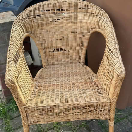 Photo of free IKEA rattan chair (Erith DA8) #1