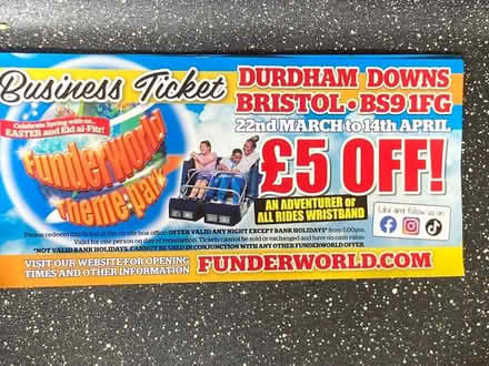 Photo of free Funderworld discount voucher x3 (Bristol BS14) #1
