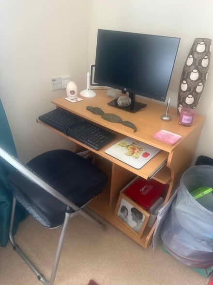 Photo of free Computer desk. Keyboard and mouse (Havant PO9) #1