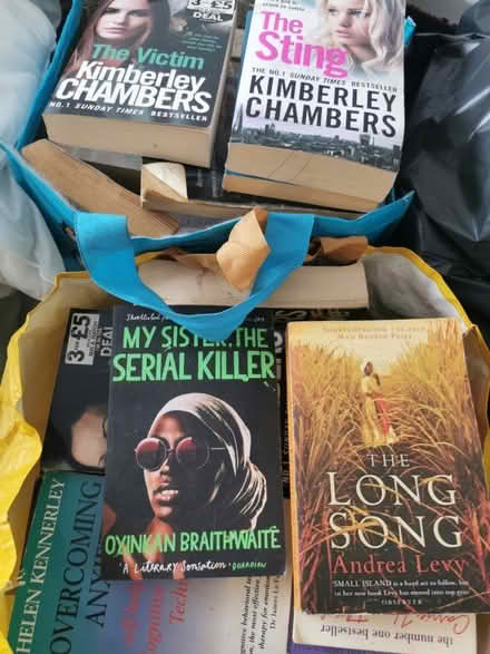Photo of free 4 x shopping bags of 2nd hand books (Hall Green, B28) #1